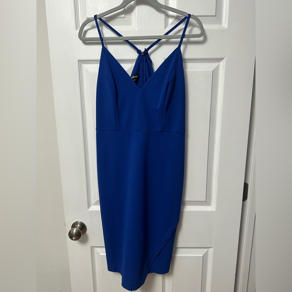 Bebe Royal Blue Spaghetti Strap Dress